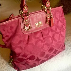 Authentic Pink Coach Handbag
